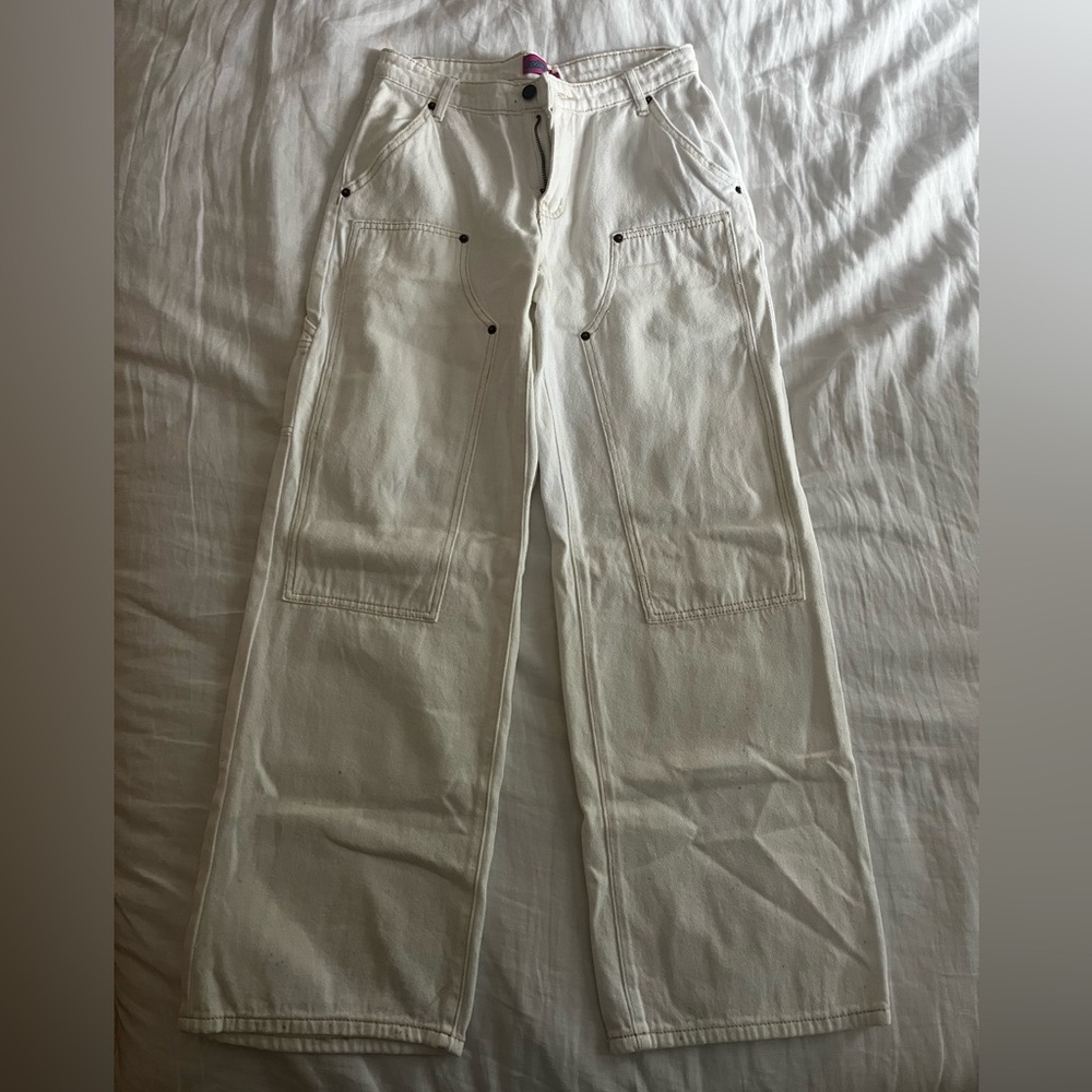 White Cargo Pants
